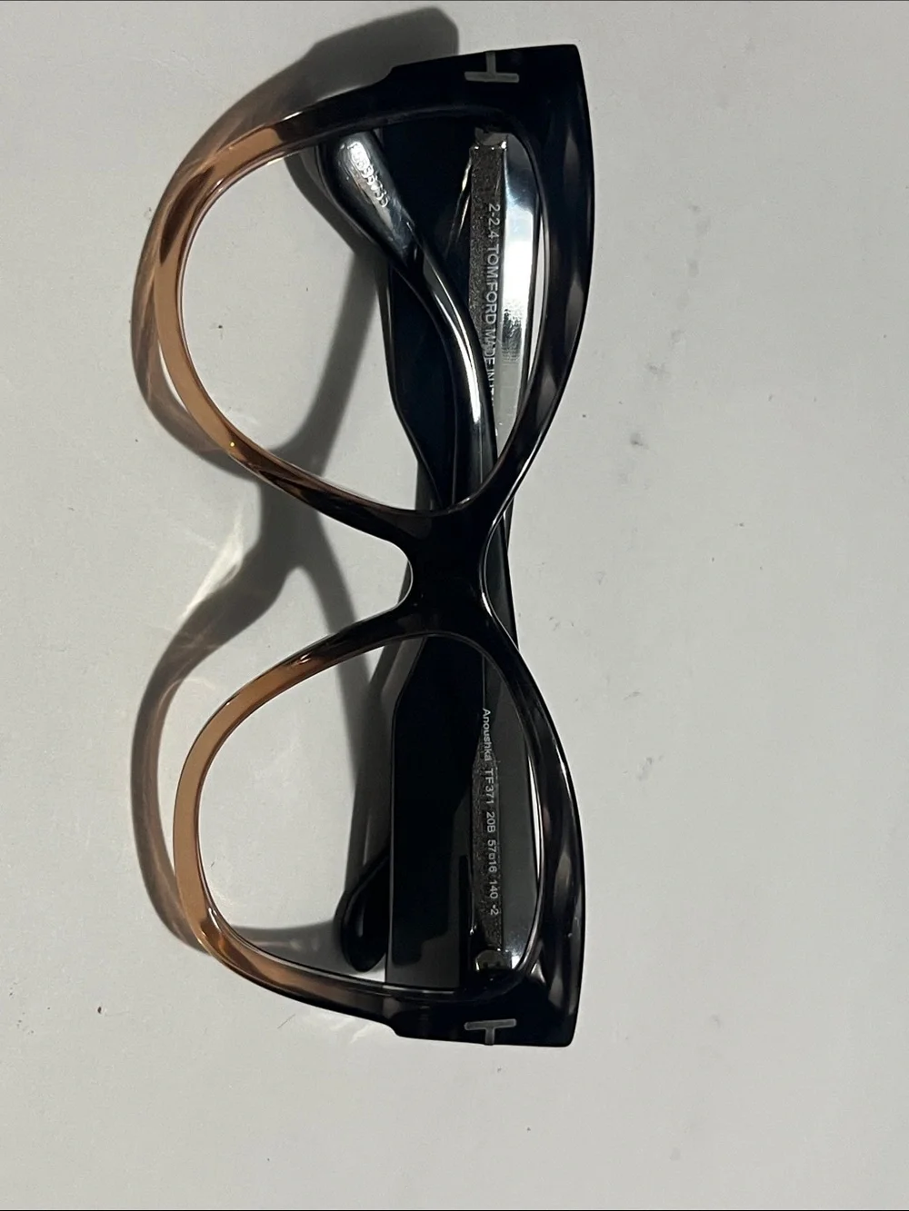 EUC Tom Ford FRAME ONLY Anoushka Women's Brown Cat-Eye Sunglasses